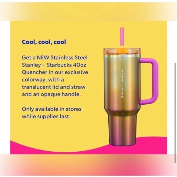 NWT! Stanley x Starbucks Summer 2024 - 40 OZ - Picture 1 of 8